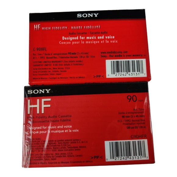 VTG Bundle of 17 Sealed Blank Audio Cassette Tapes Assorted Brands Radio Shack - Picture 8 of 10